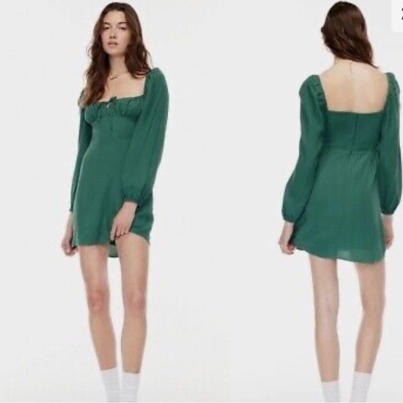 SUNDAY BEST DELILAH DRESS DARK IVY GREEN BNWT - Picture 5 of 5